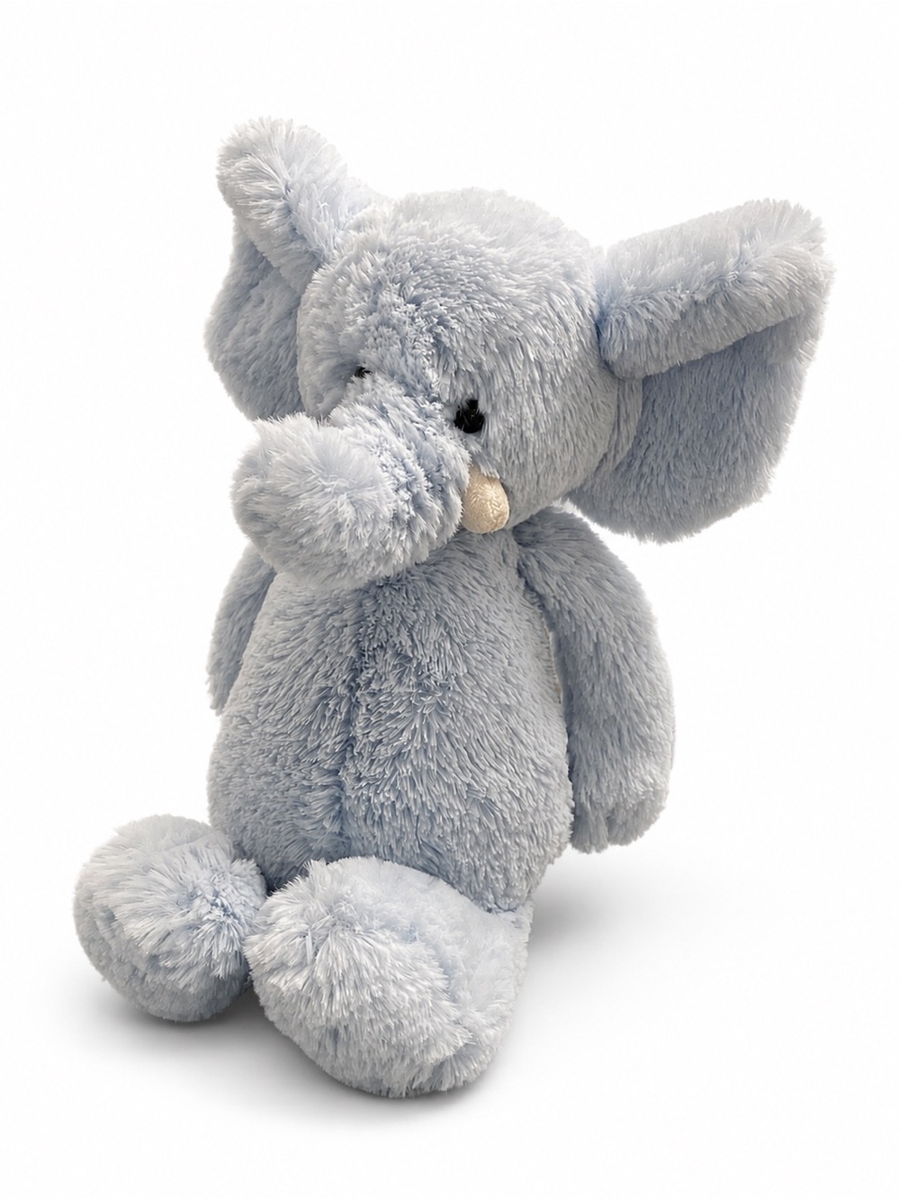Jellycat London Blue Elephant Plush Rattle Baby Toy 12 Inch
